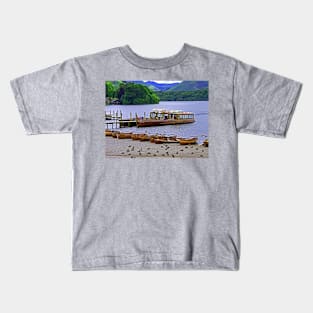 Derwentwater pier Kids T-Shirt